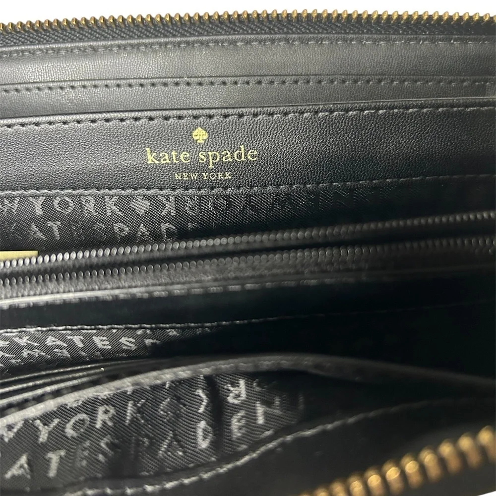 Kate Spade  New York Neda Wellesley Black Zip-around Wallet